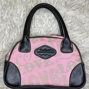 Victoria's Secret Pink and Black Satchel